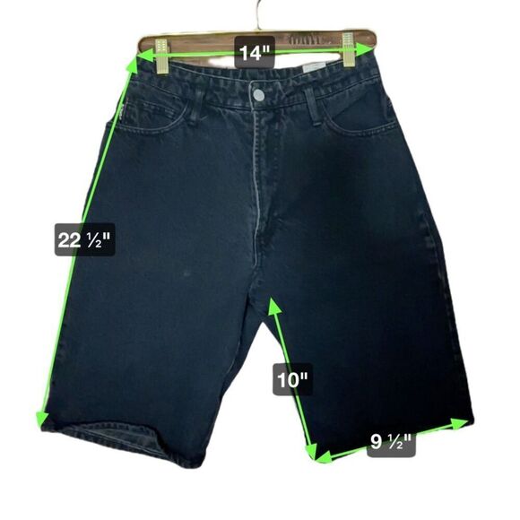 Vintage Bongo High Rise‎ Jean Shorts Women's 11 Black Jorts 90's Y2K Streetwear - Picture 7 of 8